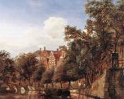 让 范 德 海登 : View of the Herengracht, Amsterdam
